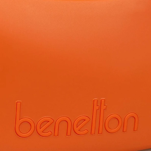 Benetton Turuncu Melissa Kadın El Çantası BNT 1467 - Resim 4
