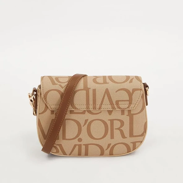 Levidor Taba Lisans Baskılı Çift Askılı Kadın Casual Çanta - Resim 2