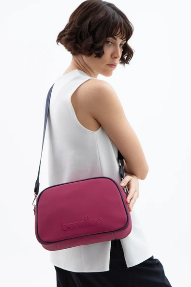 Benetton Mürdüm Nano Kadın Geniş Kol Çantası BNT 1590 - 3