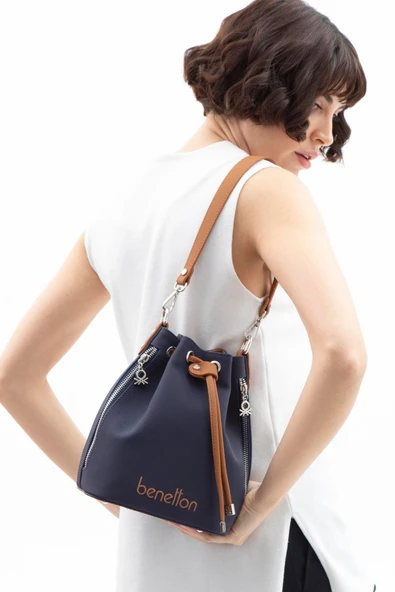 Benetton Lacivert Nano Kadın Kol Çantası BNT 1595 - 2