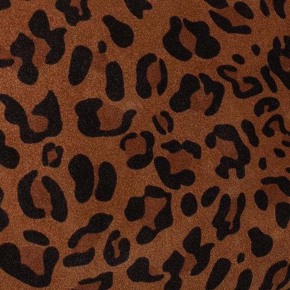 Jacquline Taba Phusis N Kadın Nubuk Leopar Çapraz Çanta - Resim 2