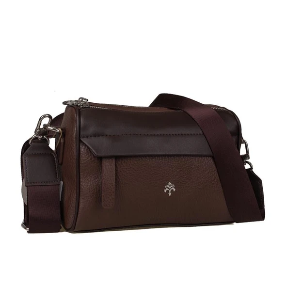 Jacquline Kahverengi Bendis Deri Kadın Çapraz Çanta ürün görseli