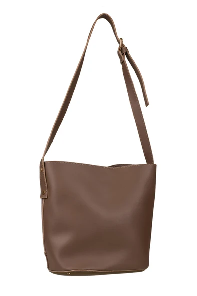 Jacquline Vizon Nubuk Deri Detaylu Kadın Çapraz Çanta - Resim 3