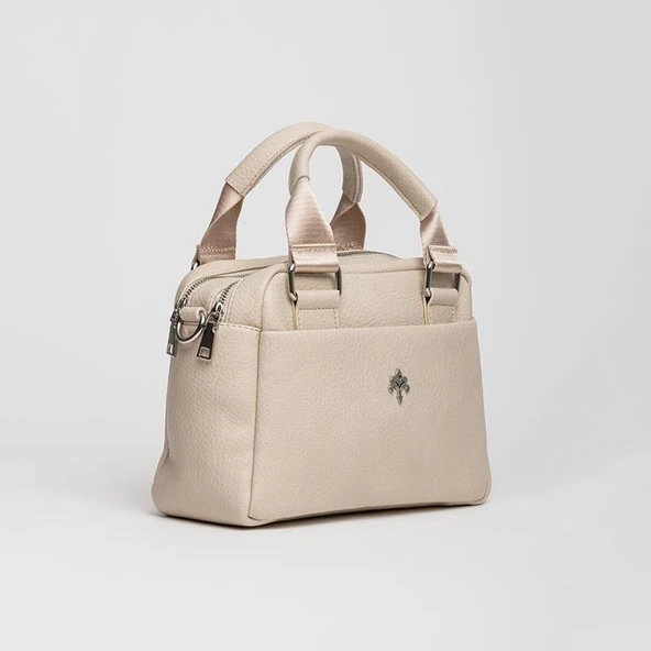 Jacquline Krem Renea Deri Kadın El Çantası ürün görseli