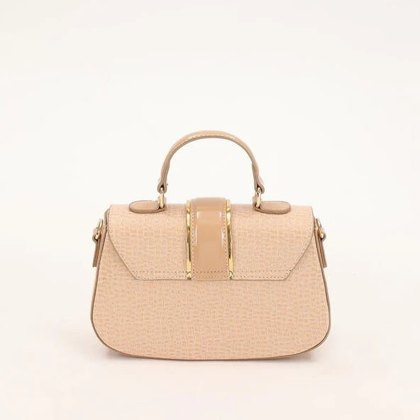 Levidor Vizon Kroko Desenli Rugan El Çantası - Resim 2