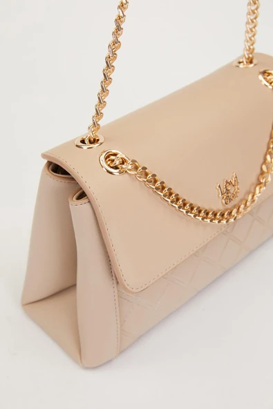 Levidor Vizon Zincir Askılı Kadın Baklava Desenli Çapraz Çanta - Resim 3