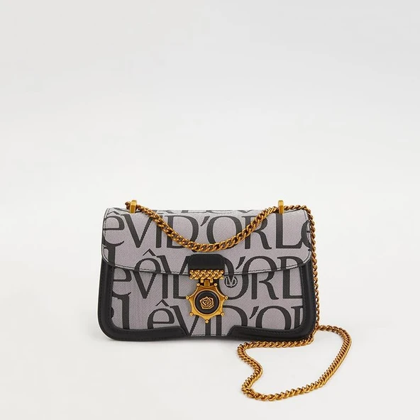 Levidor Siyah Zincir Askılı Premium Kadın Çapraz Çanta ürün görseli