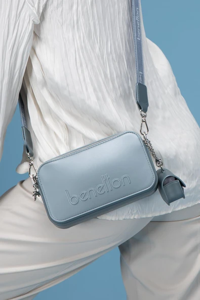 Benetton Mavi Melissa Kadın Çapraz Çanta BNT 1448 - 3