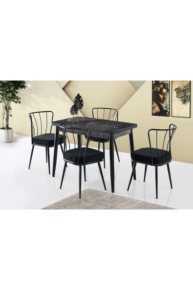 Pesca Masa, Ay Sandalye, Siyah, 100x60 ürün görseli