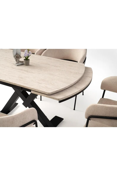 Steel Masa, Sidon, 130x80 - Resim 6