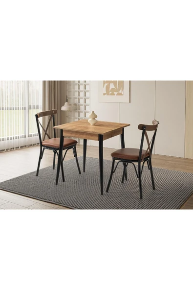 Mendel Masa, Bahar Çapraz Sandalye, Atlantik Çam, 70x70 ürün görseli