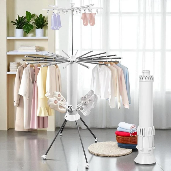 Çamaşır Kurutma Askısı (2 Katlı - Ayakkabı Tutacağı Dahil)