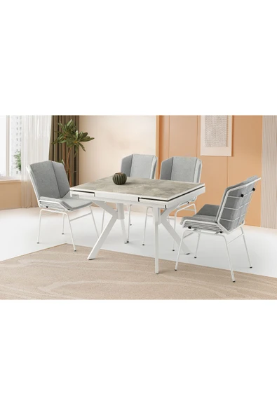 Kristal Hg Masa, Fıera Sandalye, Rambla, 110x70 ürün görseli