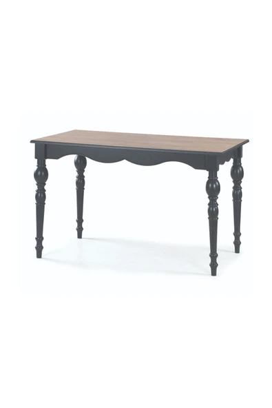 TOLEDO MASA VE DEKOPAJLI SANDALYE TAKIMI, MEŞE ANTRASİT, 125X80 - Resim 5