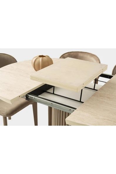 Eksen Açılır Masa, Umay Sandalye, Sidon, 100x100 - Resim 3