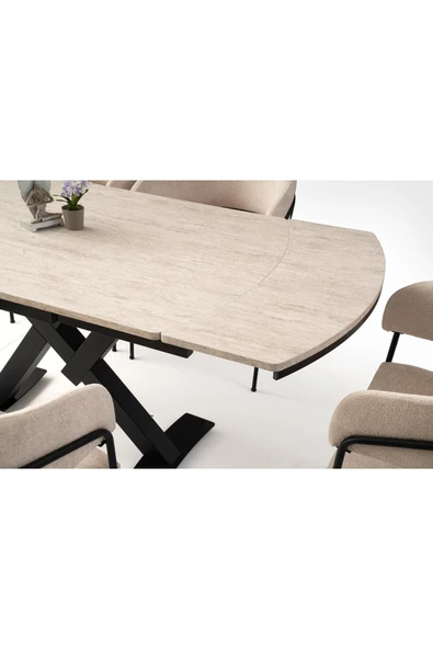 Steel Masa, Sidon, 130x80 - Resim 4