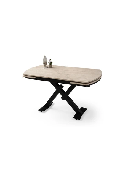 Steel Masa, Kardelen Sandalye, Sidon, 130x80 - Resim 2