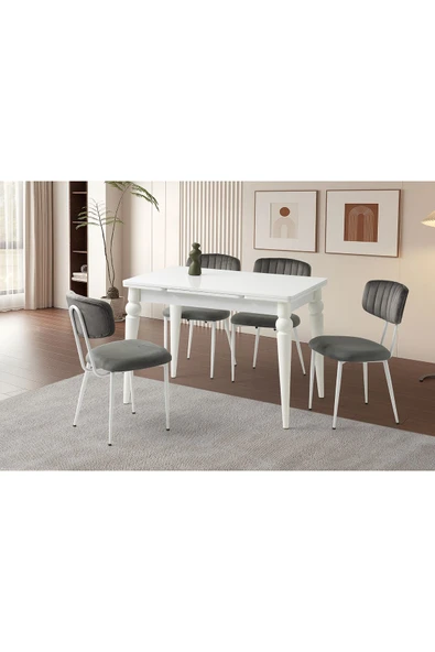 Royal Masa, Carına Sandalye, Beyaz, 110x70 ürün görseli