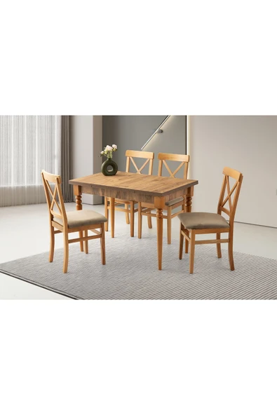 Smart Masa, Çapraz Döşemeli Sandalye, Dışbudak, 110x70 ürün görseli