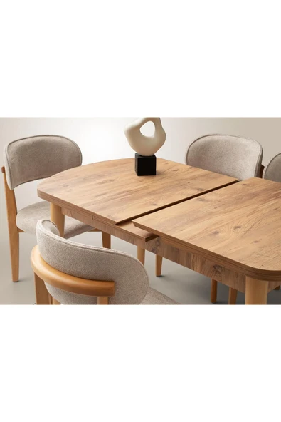 Mono Kaşıklıklı Masa, Dışbudak, 140x80 - Resim 7