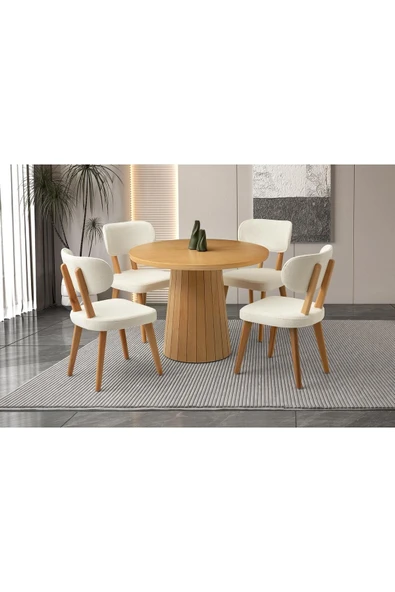 Atina Masa, Sirius Sandalye, Natural, 100x100 ürün görseli