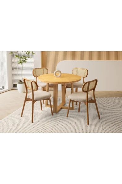 Girit Masa, Zerda Sandalye, Natural, 100x100 ürün görseli