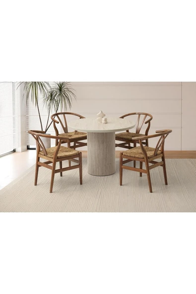 Eksen Masa, Yakamoz Sandalye, Sidon, 100x100 ürün görseli