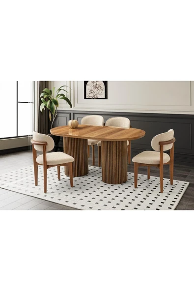 Azura Masa, Umay Sandalye, Hazar, 160x90 ürün görseli