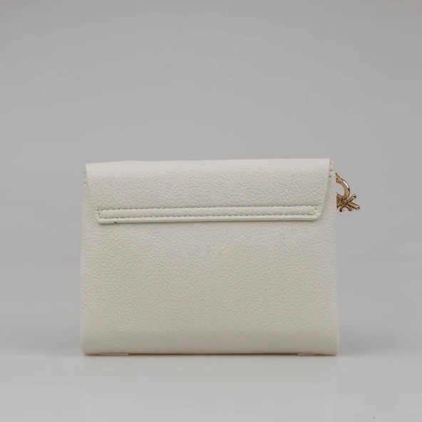 Benetton Bej Softline Kadın Kare Yumuşak Deri Cüzdan  BNT 1445 - Resim 2