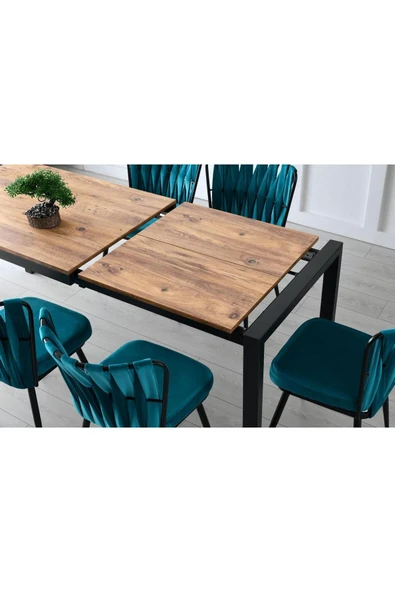 Lato Masa Rivone Sandalye Takımı, Atlantik Çam, 120x74 - Resim 6