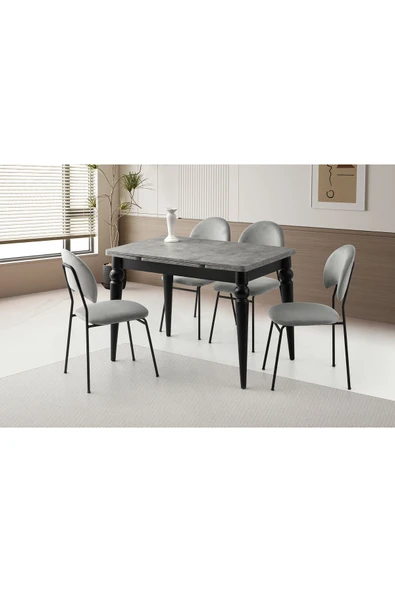 Royal Masa, Clarus Sandalye, Retro Gümüş, 110x70 ürün görseli