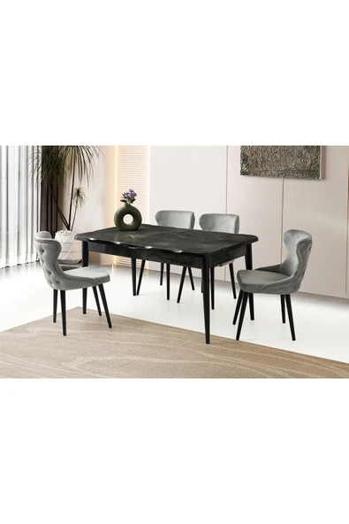 Argun Hg Masa, Inci Sandalye, Irony, 160x90 ürün görseli