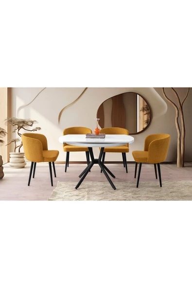 Talin Masa, Beyaz Lak, 120x70 ürün görseli