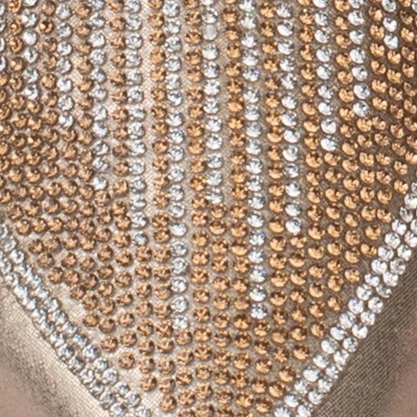 Trend Adımlar Gold Taş İşlemeli Kadın Babet - Resim 4