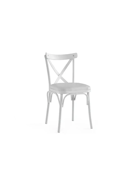 BAHAR ÇAPRAZ SANDALYE, BEYAZ - Resim 2