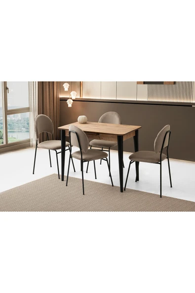 Madrid Masa, Clarus Sandalye, Dışbudak, 100x60 ürün görseli