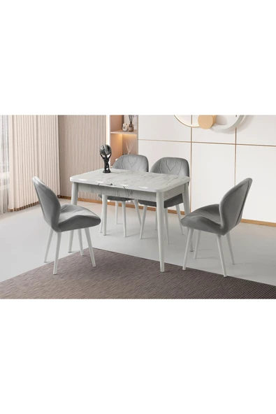 Argun Hg Masa, Calıa Sandalye, Marmo, 120x70 ürün görseli