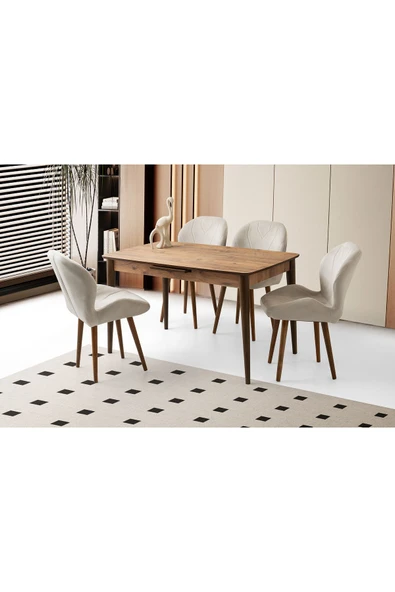 Madrid Masa, Calıa Sandalye, Dışbudak, 130x80 ürün görseli