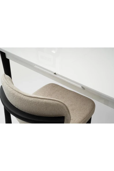 Rüzgar Tekno Kenar Masa, Kar Beyaz, 160x90 - Resim 6