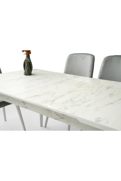 Rüzgar Tekno Kenar Masa, Marmo, 160x90 - Resim 6