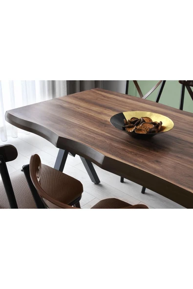 Colmar Mutfak Masası, Ceviz Siyah, 140x80 - Resim 2