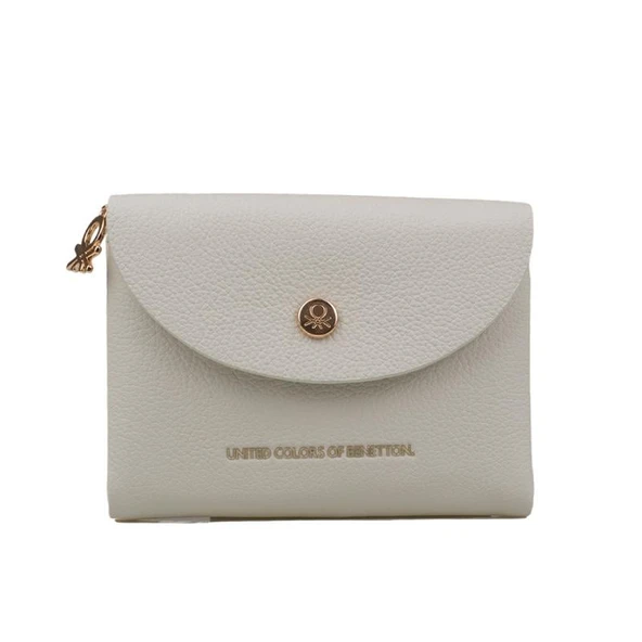 Benetton Bej Softline Kadın Kare Yumuşak Deri Cüzdan  BNT 1445 ürün görseli