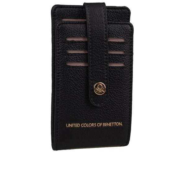 Benetton Siyah Kadın Sofline Deri Kartlık BNT 1249 ürün görseli