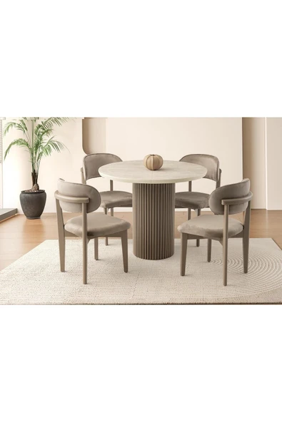 Eksen Açılır Masa, Umay Sandalye, Sidon, 100x100 ürün görseli