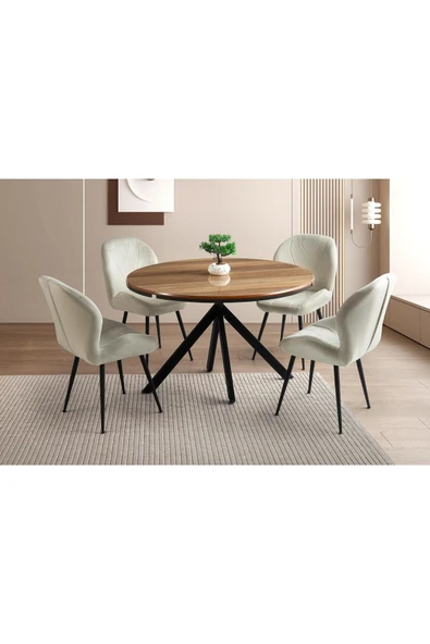 Aristo Masa, Calia Sandalye, Hazar, 120x120 ürün görseli