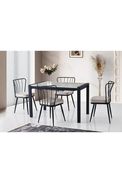 LATO MASA, AY SANDALYE , RAMBLA, 120x74 ürün görseli