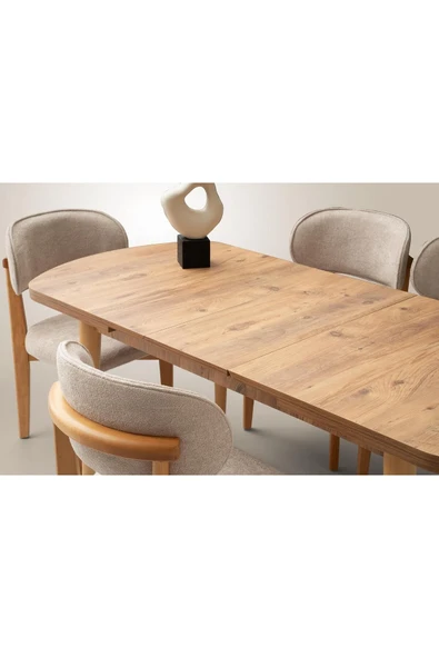 Mono Kaşıklıklı Masa, Dışbudak, 140x80 - Resim 4