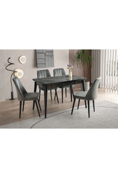 Rüzgar Hg Masa, Lira Sandalye, Irony, 120x70 ürün görseli