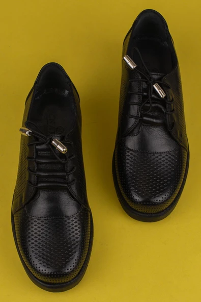 M2S Siyah Köpük Taban Ortopedik Kadın Comfot Ayakkabı - Resim 5