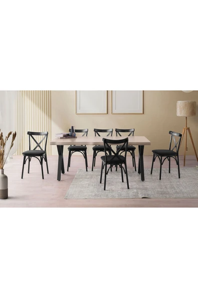 URBAN ÇAPRAZ SANDALYE, SİYAH - Resim 3